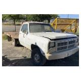 1991 DODGE Ram 9' Flatbed Pick-Up, Gas
