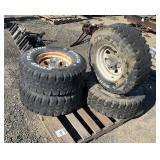 Set of (4) 1979 JEEP Comanche Rims & Tires