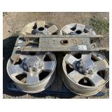 Set of (4) FORD Alloy Wheels & Hitch Mount