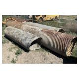 Lot of (3) Assorted Length 35" Steel Pipe Sticks