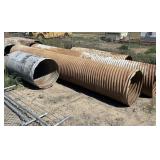 Lot of (4) Assorted Length 36" Steel Pipe Sticks