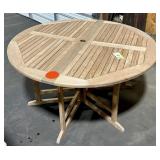 Dining Table, Teak, Drop-Leaf, 59'