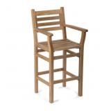 Bar Height Chair, Armchair, Teak