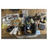 LOT MISC- VINTAGE BUTTONS- TRUCK TAG AND LOTS MORE