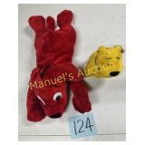 2001 CLIFFORD + T-BONE STUFFED ANIMALS