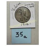 1918-S WALKING LIBERTY HALF DOLLAR