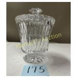 VINTAGE LEAD CRYSTAL 8' VASE WITH LID - BY BLOCK
