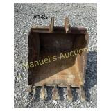 24' MINI EXCAVATOR BUCKET W/HOOK