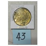 1922-D PEACE DOLLAR   90% SILVER