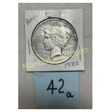 1922 PEACE DOLLAR   90% SILVER