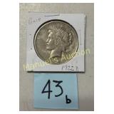1922-D PEACE DOLLAR   90% SILVER