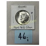 1964  KENNEDY HALF DOLLAR   90% SILVER