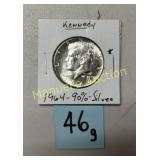 1964  KENNEDY HALF DOLLAR   90% SILVER