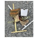 (2) SHEETROCK SQUARES, LIGHTS ,WORKS BELT