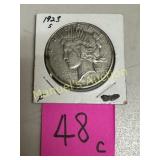 1923-S PEACE DOLLAR 90% SILVER