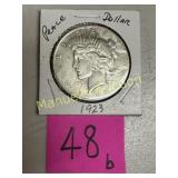 1923-S PEACE DOLLAR 90% SILVER