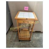 KITCHEN CART ON WHEELS 15x15x30