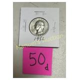 1952-S WASHINGTON QUARTER  90% SILVER