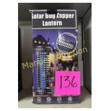 SOLAR BUG ZAPPER LANTERN - NEW