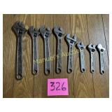 (8) ASS'T ADJUSTABLE WRENCHES