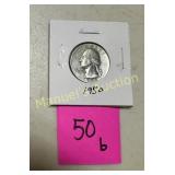 1950 WASHINGTON QUARTER  90% SILVER