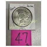 1922-S PEACE DOLLAR 90% SILVER