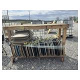 6' ROLLER TABLE ON CASTERS