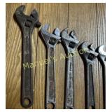(8) ASS'T ADJUSTABLE WRENCHES