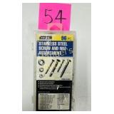 96 PC STAINLESS STEEL SCREW & NUT ASS'T - STORE