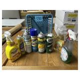 BASKET OF CLEANING SUPPLIES