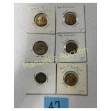 LOT (6) COMMERATIVE TOKENS