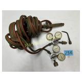OXY ACETYLENE HOSE WITH GUAGES