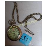 CALVIN HILL SWISS QUARTZ POCKET WATCH