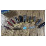 (12) MISC. SET OF KNIVES & MULTI TOOLS