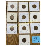 (10) VTG. WHEAT PENNIES 1955, 56, 57, 58