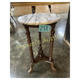 C1 ROUND MARBLE PLANT STAND/TABLE
