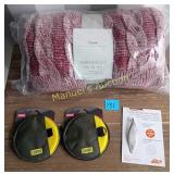 50'X60' THROW, (2) CHANGE PURSES, & 1 TWEEZER- NEW