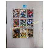 (9) NFL SIGNED CARDS
