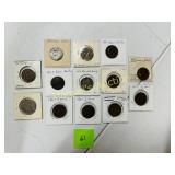 (13) GREAT BRITIAN 1/2 PENNIES 1863 -1959