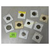 (9) ASS'T FOREIGN COINS
