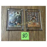 (2) FLEER ENCASED COLLECTOR SPORTS CARDS