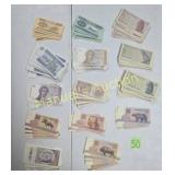 LOT OF VARIOUS CHINA & INDONESIA BANK NOTES