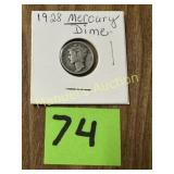 1928  MERCURY DIME