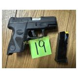 9MM TAURAS PISTOL W/ CLIP