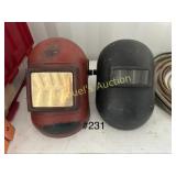 (2) WELDING HELMETS