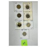 (7) PENCE COINS 1944-1964