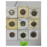 (9) 1 SHILLING COINS 1947-1966