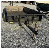 10' SINGLE AXLE TRAILER W/ EXTRA TIRES