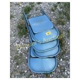 (4) METAL FOLDING CHAIRS