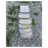 (6) METAL FOLDING  CHAIRS